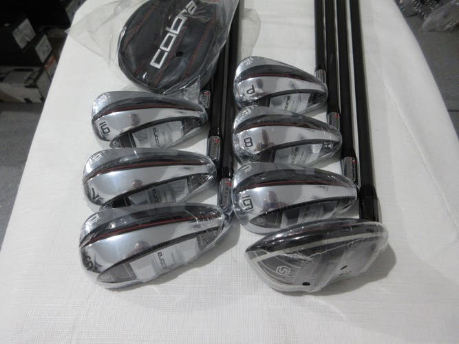Left-Handed 2023 Cobra T-Rail Iron Set - 4H, 5-PW - Senior Flex Graphite - NEW