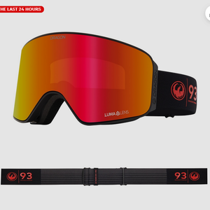 Dragon NFX MAG OTG 30 Yrs w/ Red Ion Lumalens + Bonus rose lens Snow Goggles