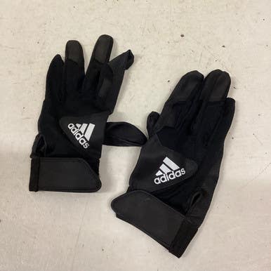 Used Adidas BB/SB Batting Gloves Black MD 11725-S000495295