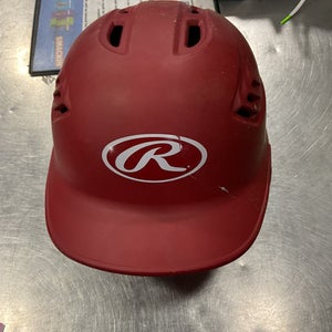 Used Rawlings R16S-REVB Batting Helmet No Mask Red M/L 11614-S000226592