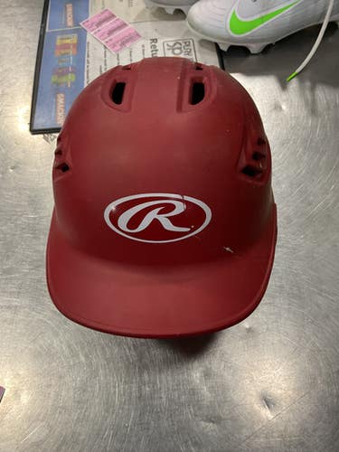 Used Rawlings R16S-REVB Batting Helmet No Mask Red M/L 11614-S000226592