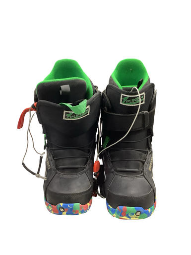Used Burton ZIPLINE Boys Snowboard Boots Black Junior 05 11613-S000173118