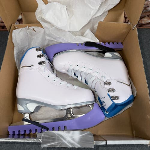 Jackson Ultima SoftSkate Figure Skates Size 13J White/Blue