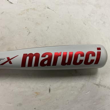 Used Marucci Cat X MSBCX10 USSSA 2 3/4 Baseball Bat White And Red 28" 11855-S000195804