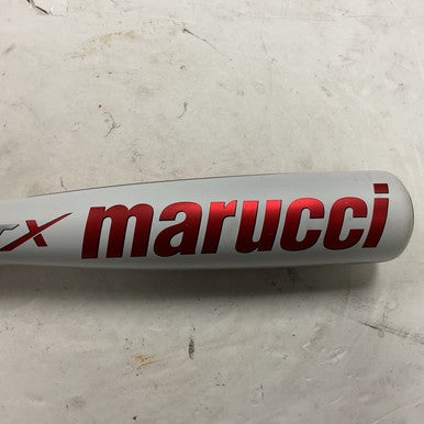 Used Marucci Cat X MSBCX10 USSSA 2 3/4 Baseball Bat White And Red 28" 11855-S000195804