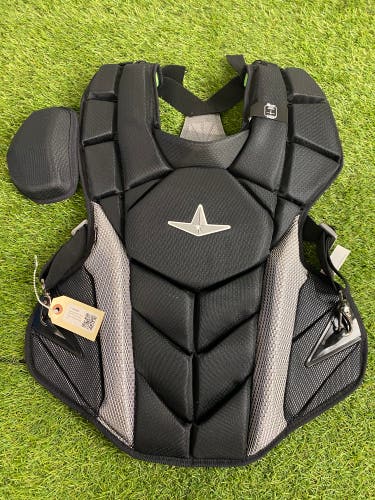 Black Adult All Star MVP Pro Catcher's Chest Protector (New)
