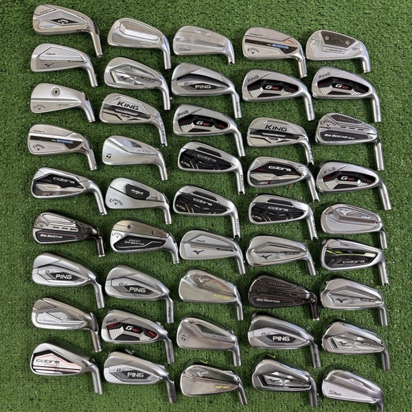 Lot 45 Golf Club Heads Only Demo 7 Irons Ping Mizuno Cobra Callaway Taylormade