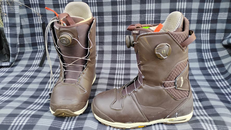 Men's Size M 9.5 (W 10.5) Burton Photon Snowboard Boots Medium Flex All Mountain (Used)