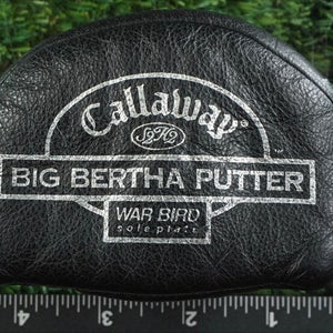 CALLAWAY BIG BERTHA WARBIRD MID MALLET PUTTER SOCK HEADCOVER BLACK / GRAY, LOOK!