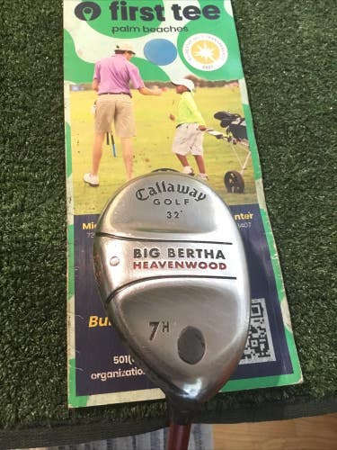 Callaway Big Bertha Heavenwood 32* 7 Hybrid Regular RCH 75w Graphite Shaft (38)