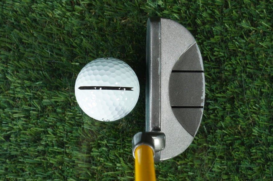 GOLDEN BEAR GOLDEN CUB MID MALLET PUTTER 25.5" JUNIOR RH FOR KIDS 45" - 48" TALL