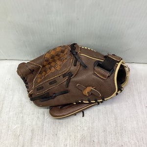Used Mizuno POWER CLOSE BB/SB Glove LH Throw Brown 11 1/2" 11347-S000260486