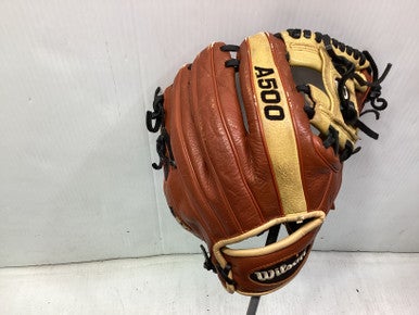 Used Wilson A500 BB/SB Glove RH Throw Brown 11" 11347-S000260485