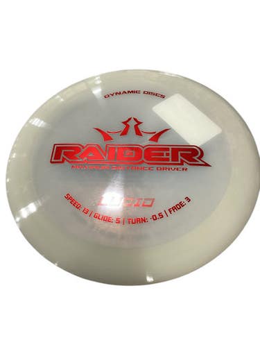 Used Dynamic Discs LUCID RAIDER Disc Golf Driver White 11347-S000258856