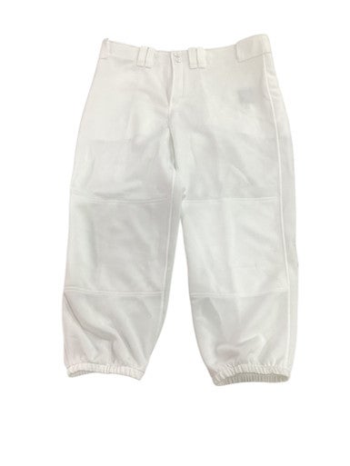 Used Mizuno ELASTIC BOTTOM SOFTBALL XL BB/SB Pant Womens White XL 11347-S000258754
