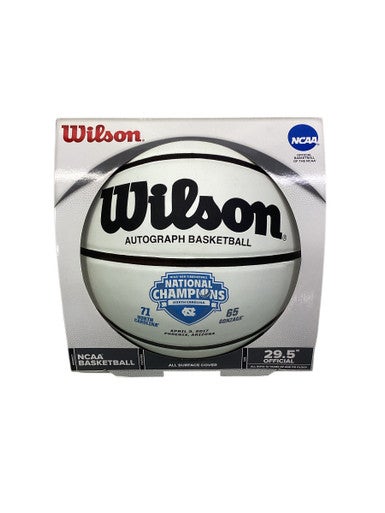 Used Wilson 2017 UNC NATIONAL CHAMP AUTO BALL Basketball Adult Indoor 11347-S000258743