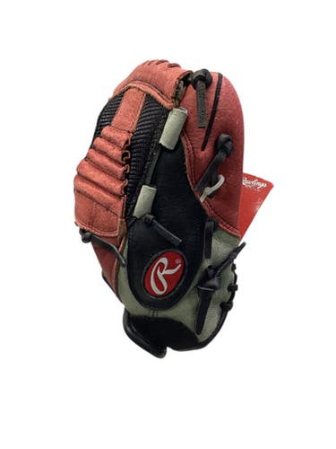 Used Rawlings TRIPLE PLAY TP100 BB/SB Glove RH Throw Red 10" 11347-S000258739