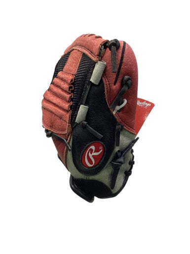Used Rawlings TRIPLE PLAY TP100 BB/SB Glove RH Throw Red 10" 11347-S000258739