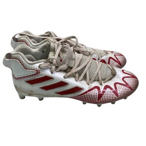 Used Adidas Adult FB Cleats Cardinal And White Senior 11.5 11347-S000259926