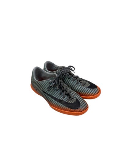 Used Nike Soccer Indoor Shoes Orange And Grey Junior 04 11347-S000259917