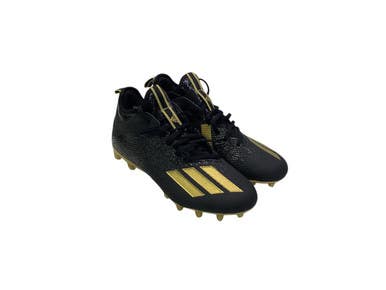 Used Adidas Soccer Cleats Black And Gold Senior 9.5 11347-S000259327