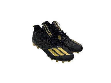 Used Adidas Soccer Cleats Black And Gold Senior 9.5 11347-S000259327