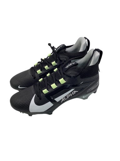 Used Nike ALPHA MENACE 4 ELITE FOOTBALL CLEATS Adult FB Cleats Black Senior 11 11347-S000259286