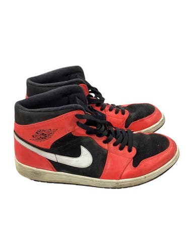 Used Jordan 1 MID INFRARED 23 Basketball Shoes M Black And Red Senior 12 11347-S000259260
