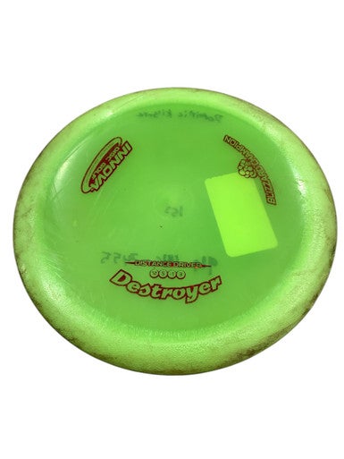 Used Innova BLIZZARD DESTROYER Disc Golf Driver Yellow 11347-S000259221