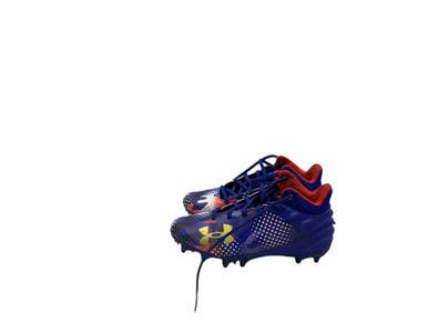 Used Under Armour Jr FB Cleats Royal Blue And Red Junior 03 11347-S000259135