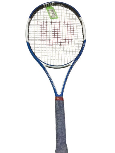Used Wilson FURY HYBRID Adult Tennis Racquet Royal Blue 4 1/4" 11347-S000258973