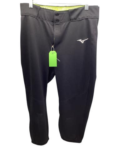 Used Mizuno BLACK SOFTBALL PANTS BB/SB Pant Womens Black LG 11347-S000258948