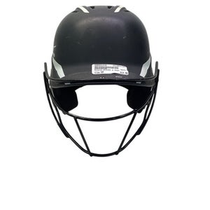 Used Mizuno MIZUNO W MASK Batting Helmet w/Mask Black SM 11347-S000258630