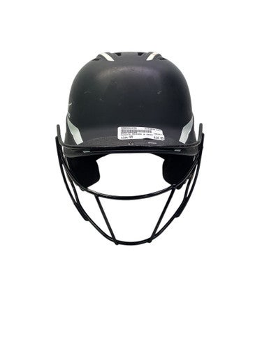 Used Mizuno MIZUNO W MASK Batting Helmet w/Mask Black SM 11347-S000258630