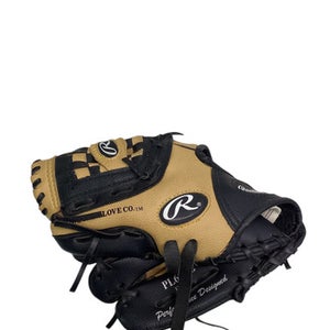 Used Rawlings PLAYER SERIES BB/SB Glove LH Throw Black And Tan 10" 11347-S000258626