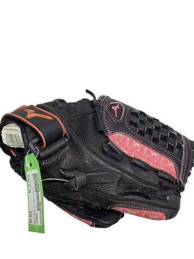 Used Mizuno FINCH 11 IN BLK/PNK RH Throw Fastpitch Gloves Black 11" 11347-S000258625