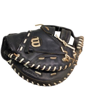 Used Wilson A600 CATCHERS MITT BB/SB Catchers RH Throw Black 33" 11347-S000258623