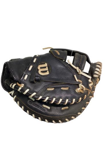 Used Wilson A600 CATCHERS MITT BB/SB Catchers RH Throw Black 33" 11347-S000258623