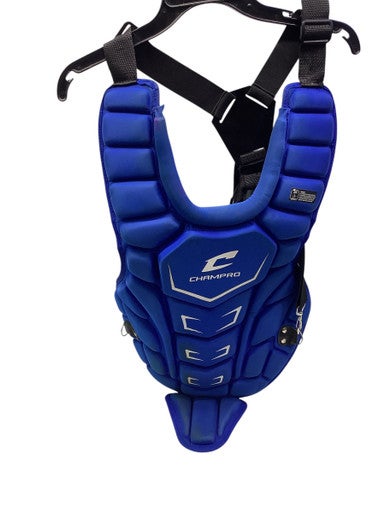 Used Champro CHEST PROTECTOR Catchers Chest Protector Royal Blue Youth 11347-S000258615