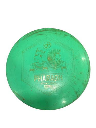 Used Infinite Discs PHAROH DISTANCE DRIVER Disc Golf Driver Lime Green 11347-S000258466