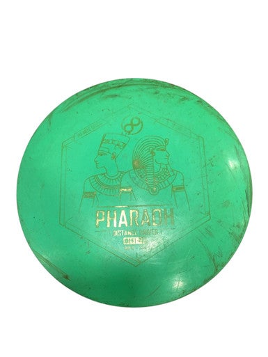 Used Infinite Discs PHAROH DISTANCE DRIVER Disc Golf Driver Lime Green 11347-S000258466