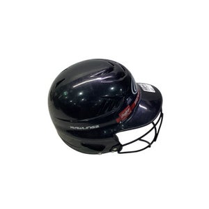 Used Rawlings VAPOR T-BALL 6 1/4-6 7/8 Batting Helmet w/Mask Black One Size 11347-S000258462