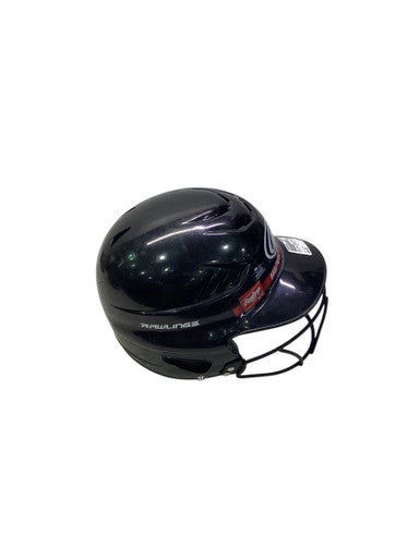Used Rawlings VAPOR T-BALL 6 1/4-6 7/8 Batting Helmet w/Mask Black One Size 11347-S000258462