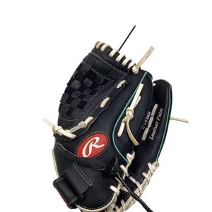 Used Rawlings FASTPITCH SOFTBALL WFP115MT BB/SB Glove RH Throw Black 11 1/2" 11347-S000258461