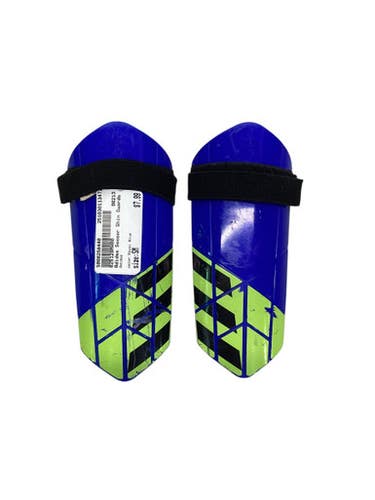 Used Adidas Soccer Shin Guards Youth Royal Blue SM 11347-S000258440