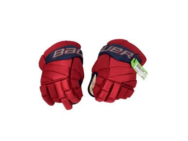 Used Bauer PRO TEAM Senior Gloves Red And Navy Blue 13" 11347-S000259624