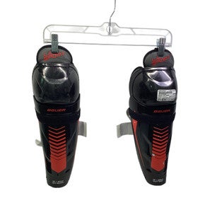 Used Bauer LIL SPORT Intermediate Shin Guards Black 12" 11347-S000259627