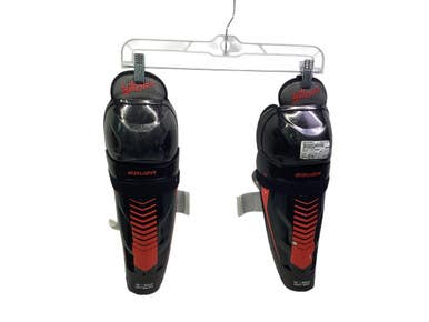 Used Bauer LIL SPORT Intermediate Shin Guards Black 12" 11347-S000259627