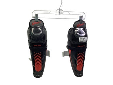 Used Bauer LIL SPORT Intermediate Shin Guards Black 12" 11347-S000259627