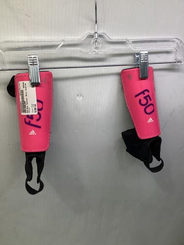 Used Adidas Soccer Shin Guards Junior Pink LG 11347-S000259507